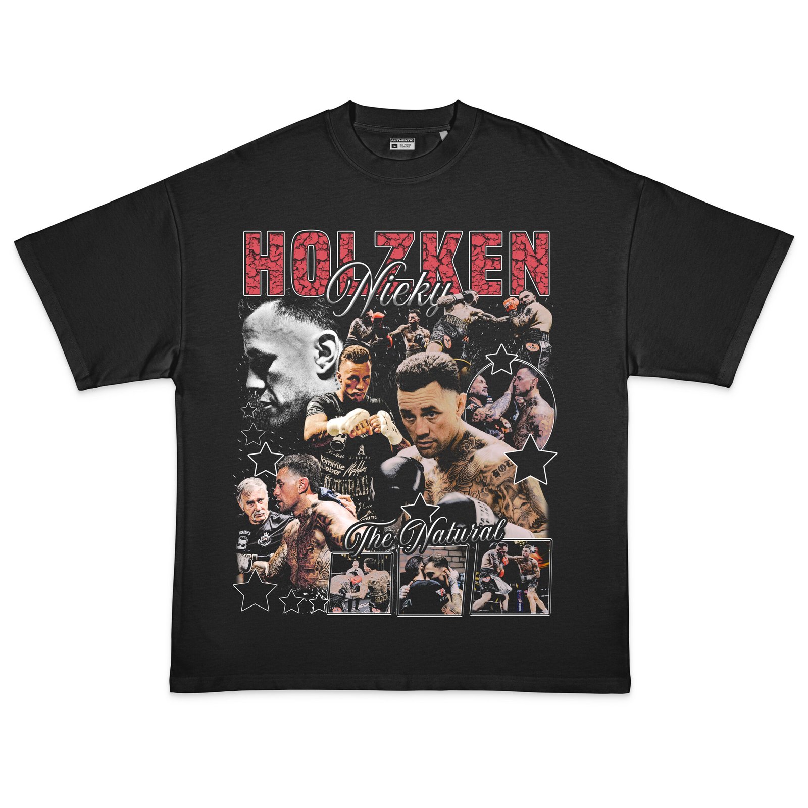 90s Bootleg Style Vintage Boxing T-Shirt Design - Image 2