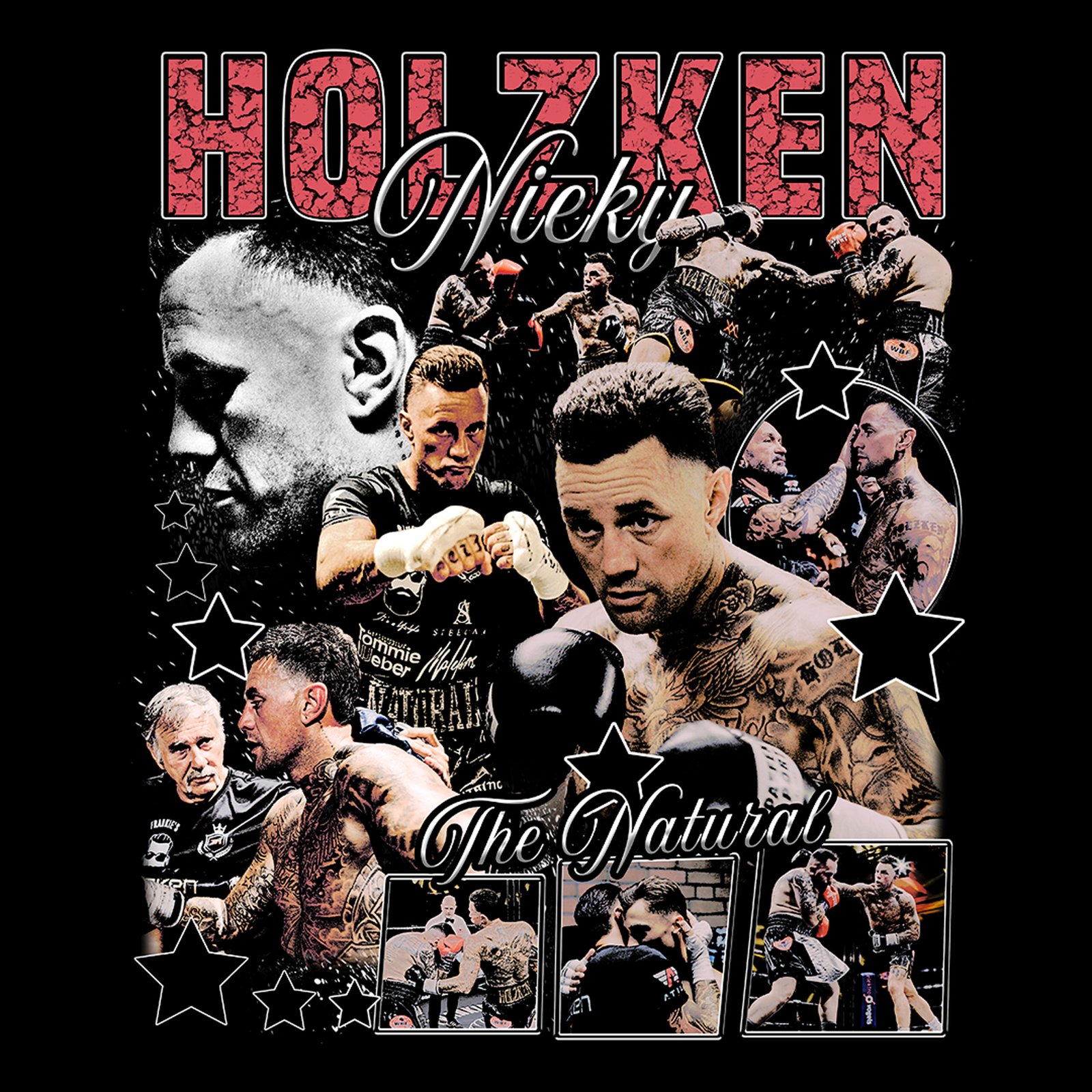 90s Bootleg Style Vintage Boxing T-Shirt Design